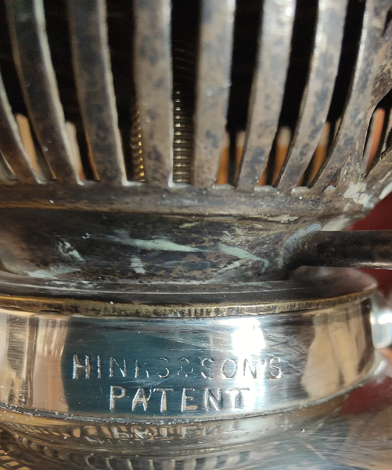 Struttura di lampada ad olio vittoriana in silver. Inghilterra 5