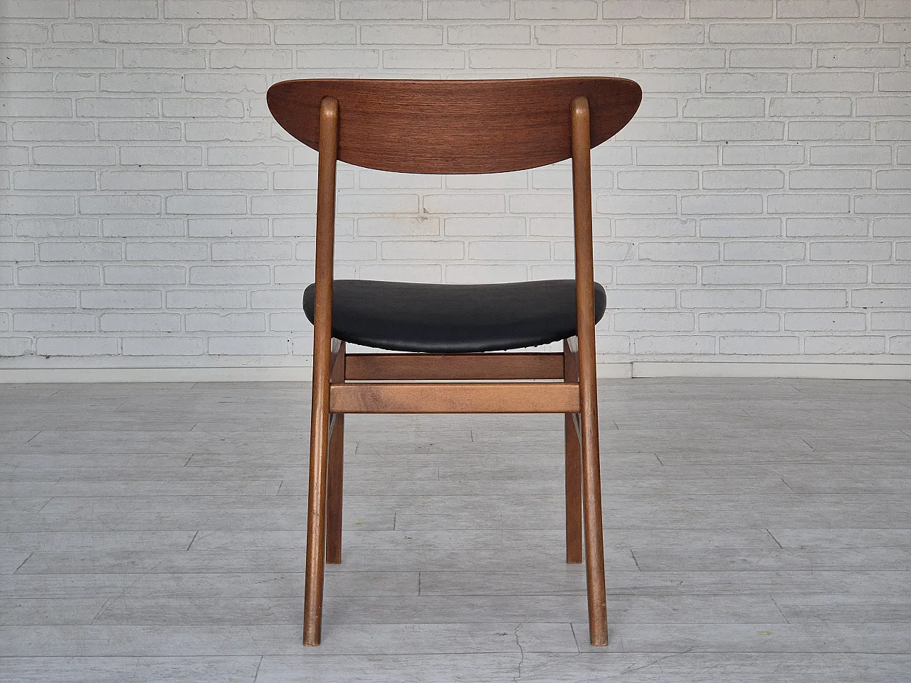 4 Danish dining chairs by Farstrup, bent teak wood, 1960s 12
