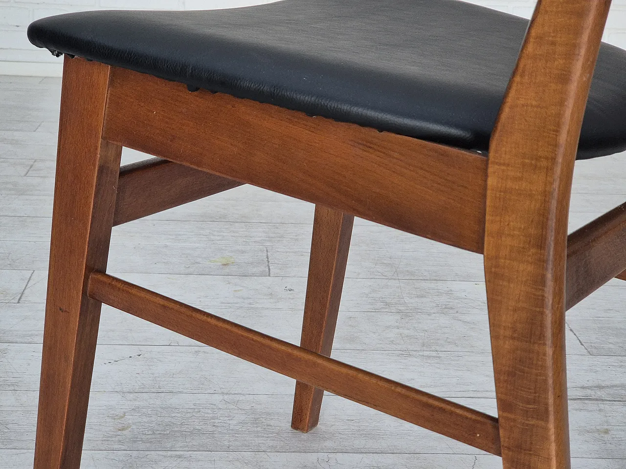 4 Danish dining chairs by Farstrup, bent teak wood, 1960s 13