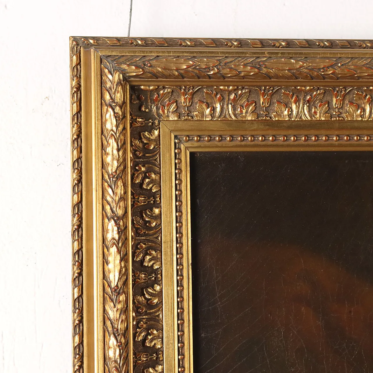 Attributed to Hippolyte Lebrun, The bath of nymphs disturbed by satyrs, oil on canvas, 19th century 10