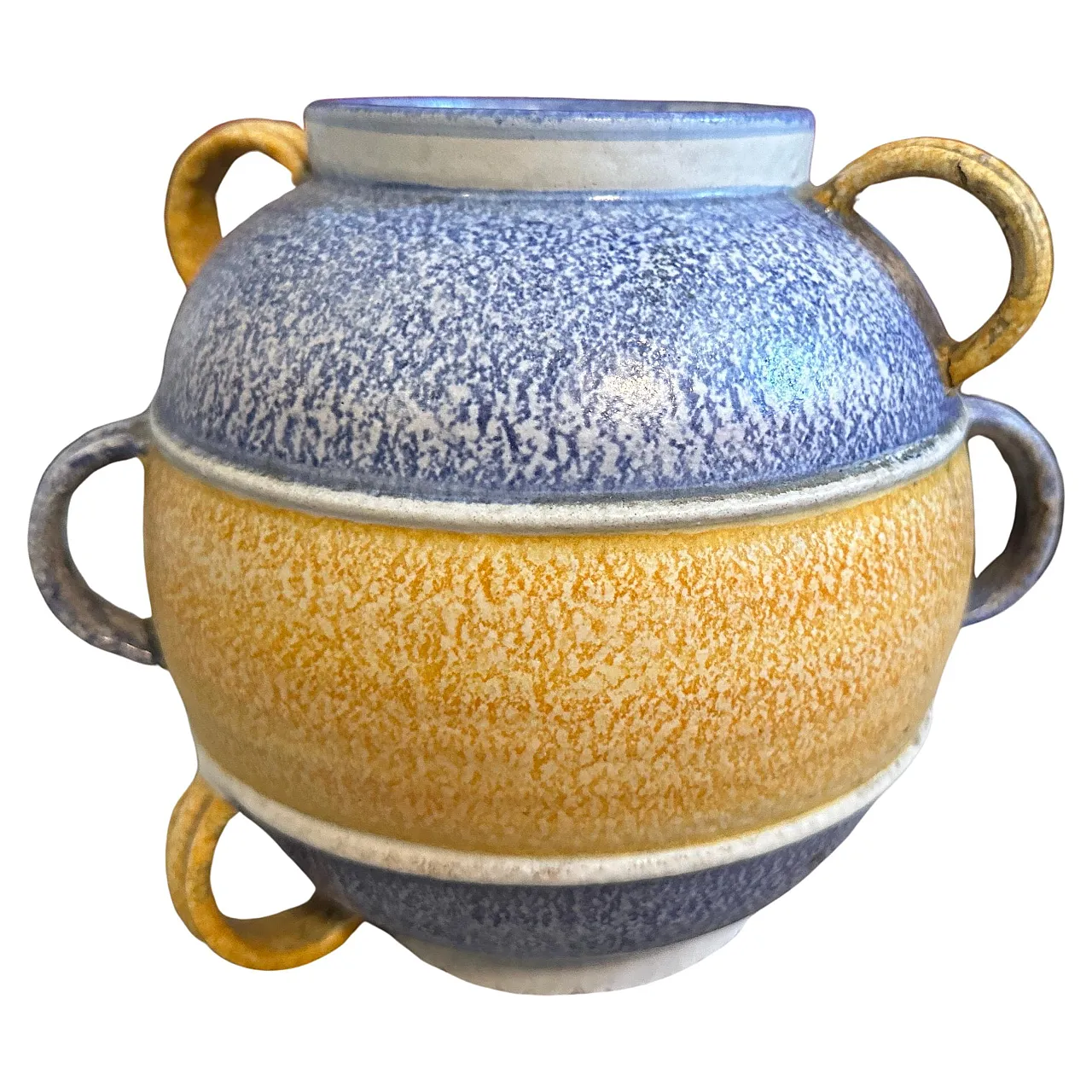 Polychrome ceramic vase, 1930s 1