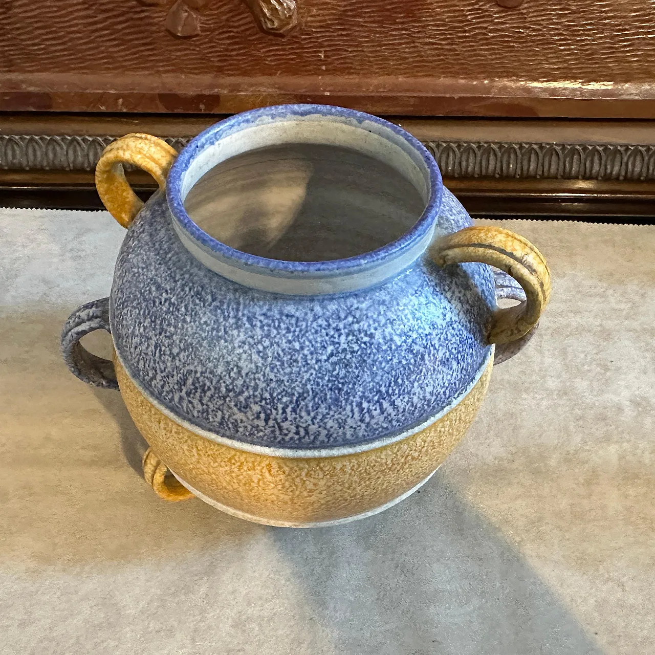 Polychrome ceramic vase, 1930s 3