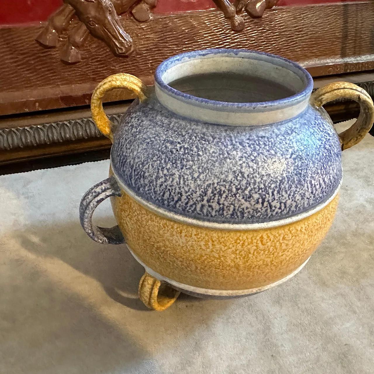 Polychrome ceramic vase, 1930s 5