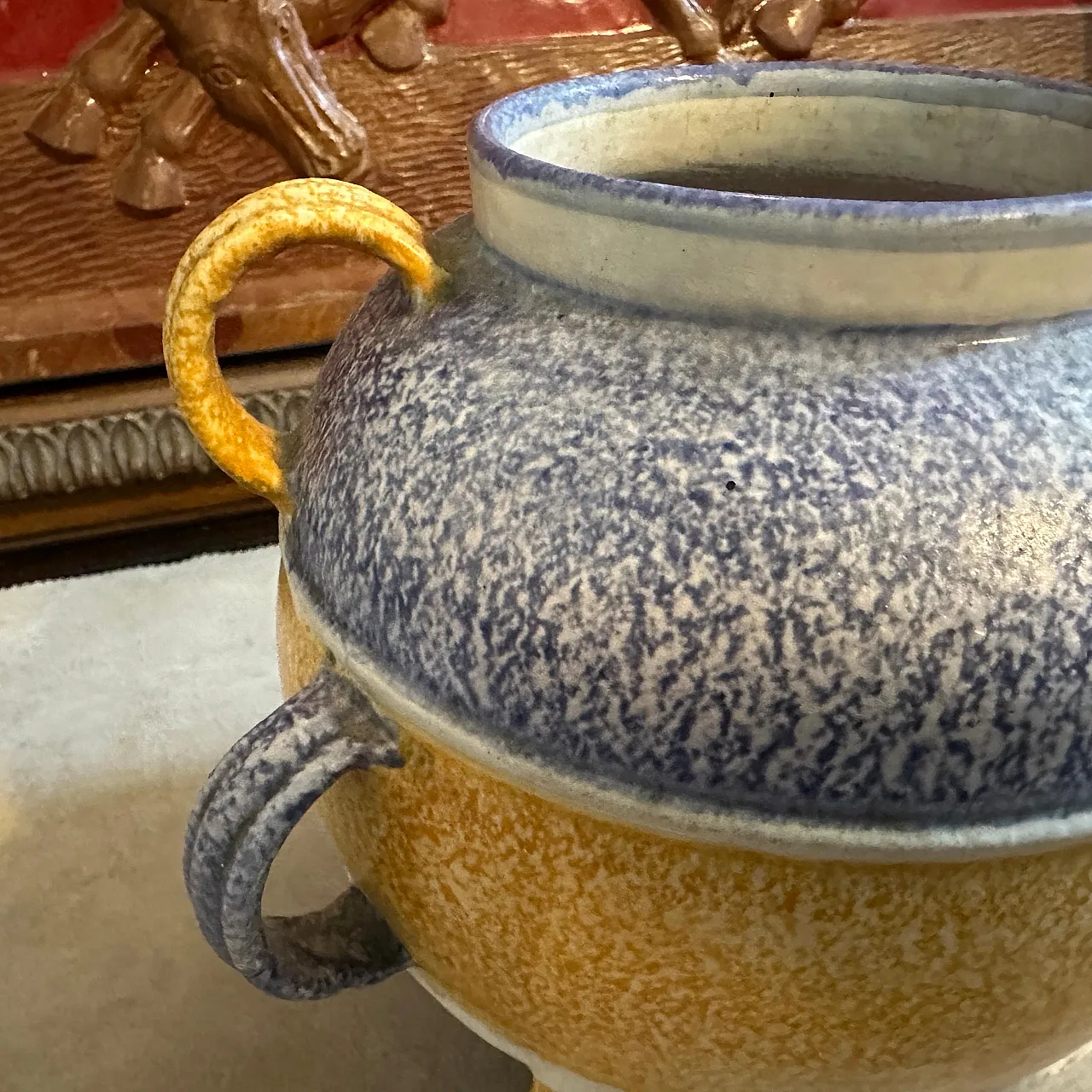 Polychrome ceramic vase, 1930s 7