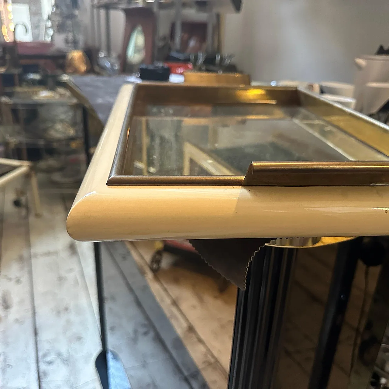 Modern rectangular serving tray by Tommaso Barbi, 1970s 8