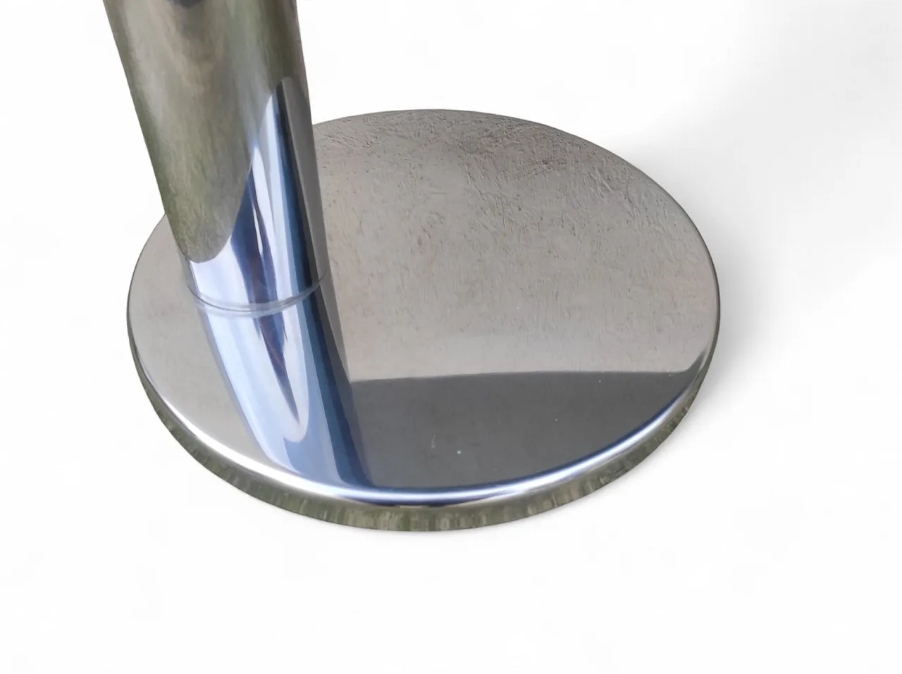 Consolle in vetro fumè, acciaio e placcatura in cromo, anni '70 6