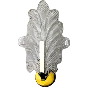 Carl Fagerlund's glass leaf wall sconce, 1970s