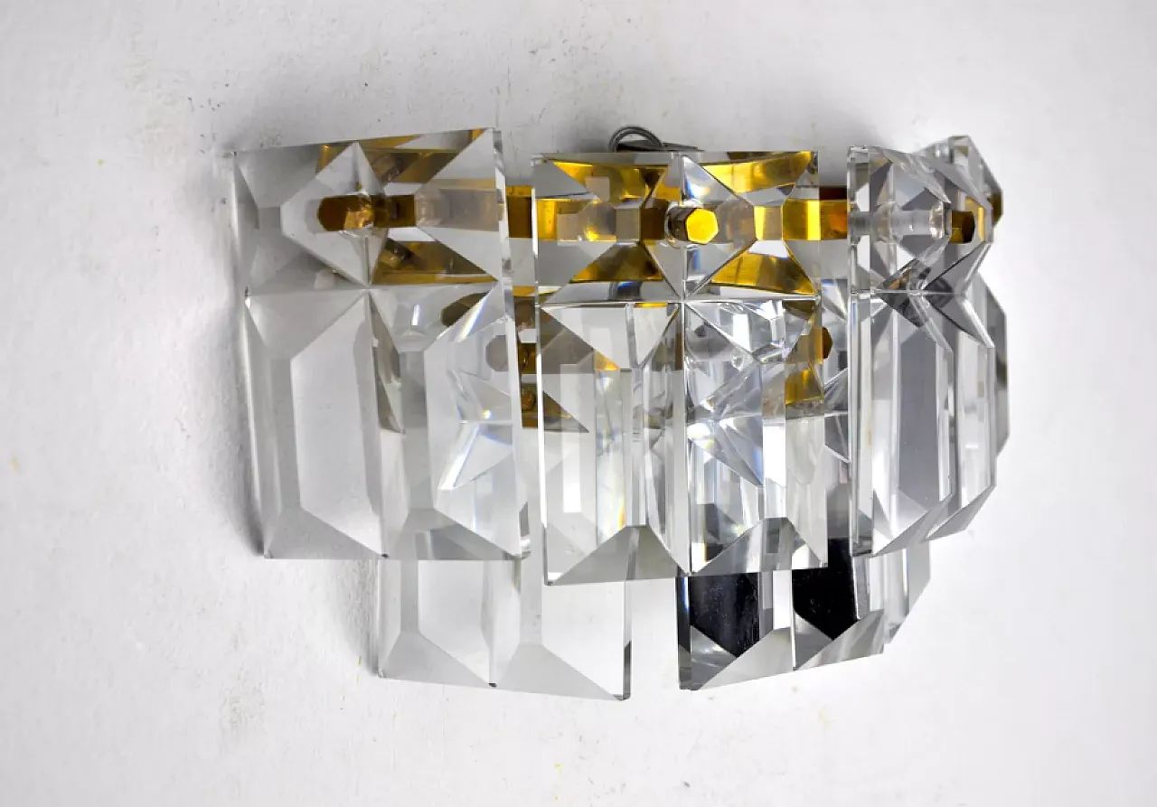 Kinkeldey glass wall lamp, 1970s 4