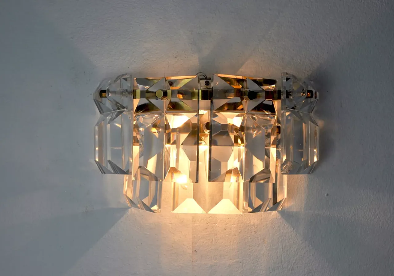 Kinkeldey glass wall lamp, 1970s 5