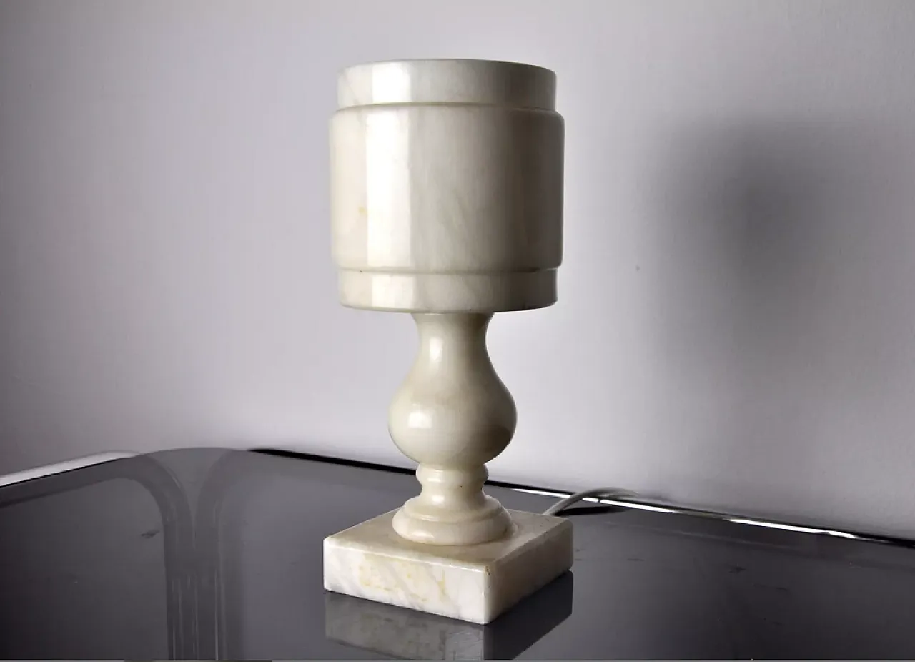 Spanish alabaster table lamp, 1970s 3