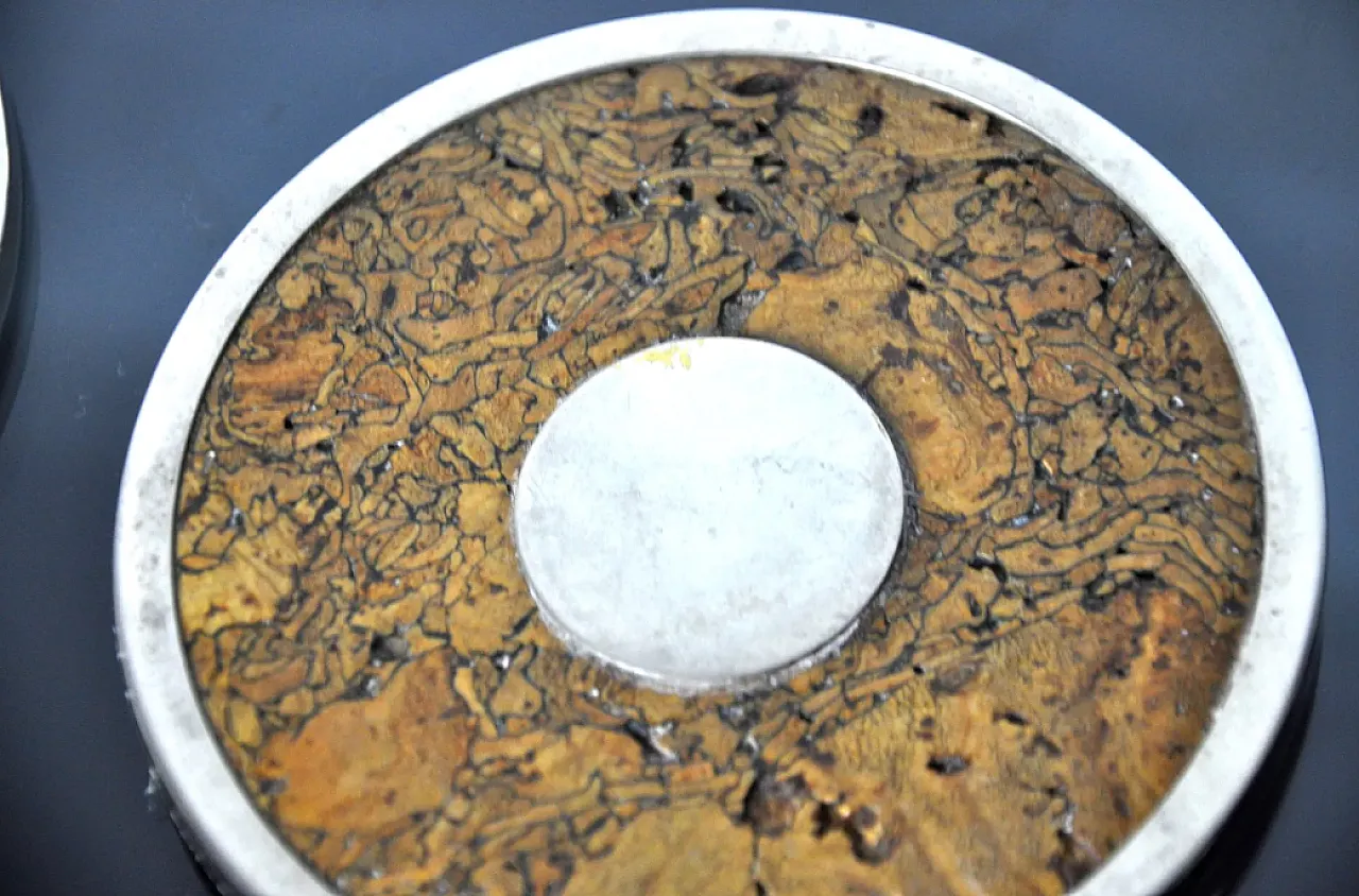 6 sottobicchieri in metallo di Valenti, anni '70 6