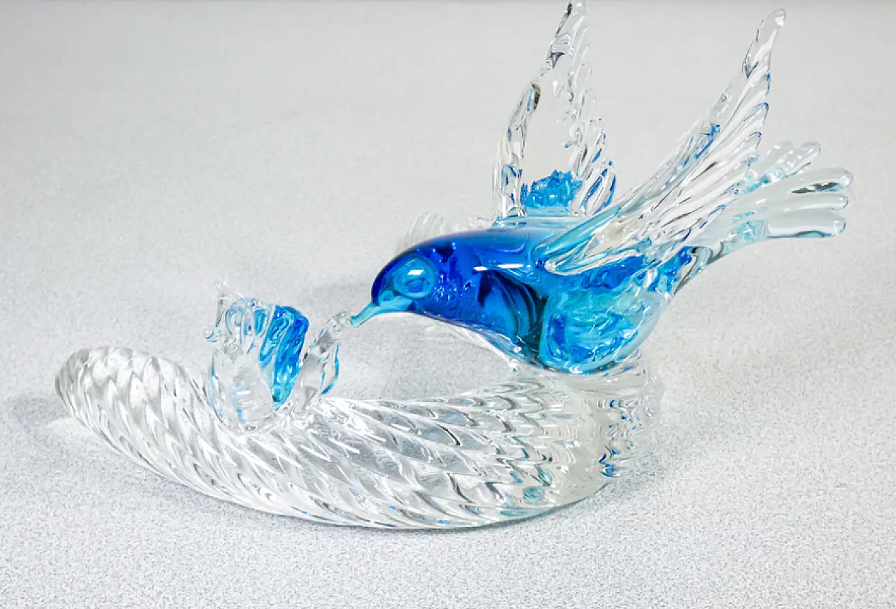 Scultura in vetro soffiato di Murano, anni '60 4