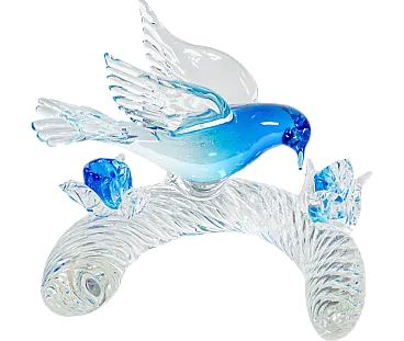 Scultura in vetro soffiato di Murano, anni '60