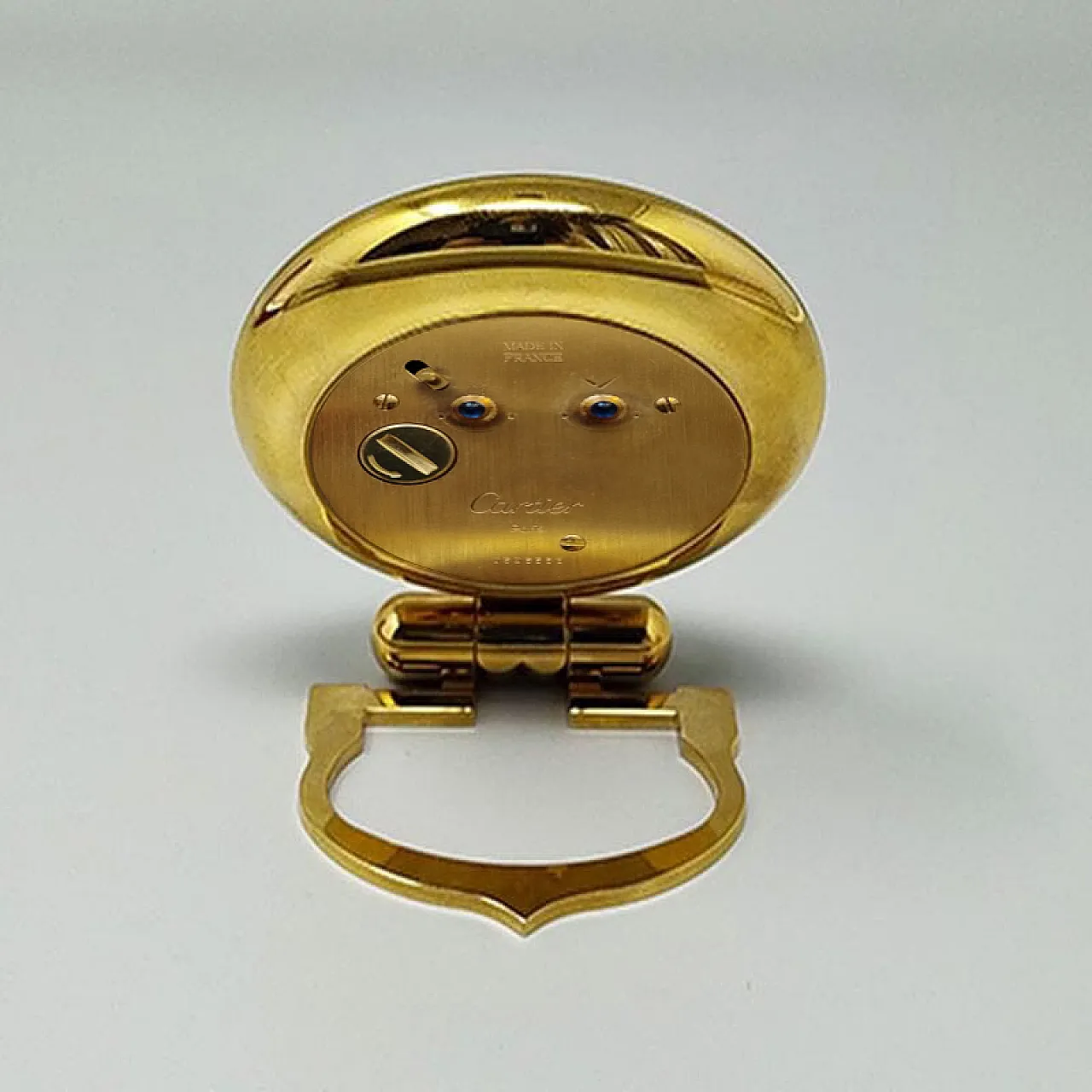 Alarm clock pendulette "Colisee" by Cartier, 1990s 5