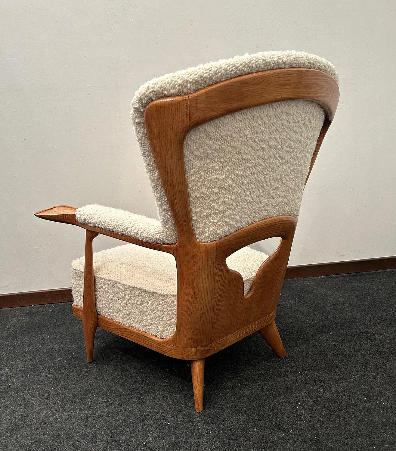 Pair of armchairs by Enrico Ciuti for F.lli Tagliabue, 1950s 5