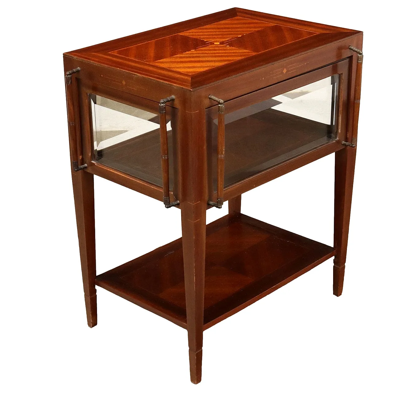 Mahogany veneered Art Nouveau coffee table, late 19th century 1