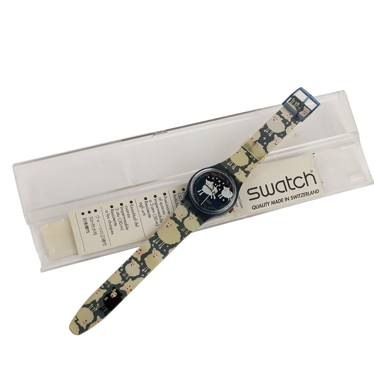 Swatch Montre Black Sheep GN150 resistente all'acqua, 1994 | intOndo