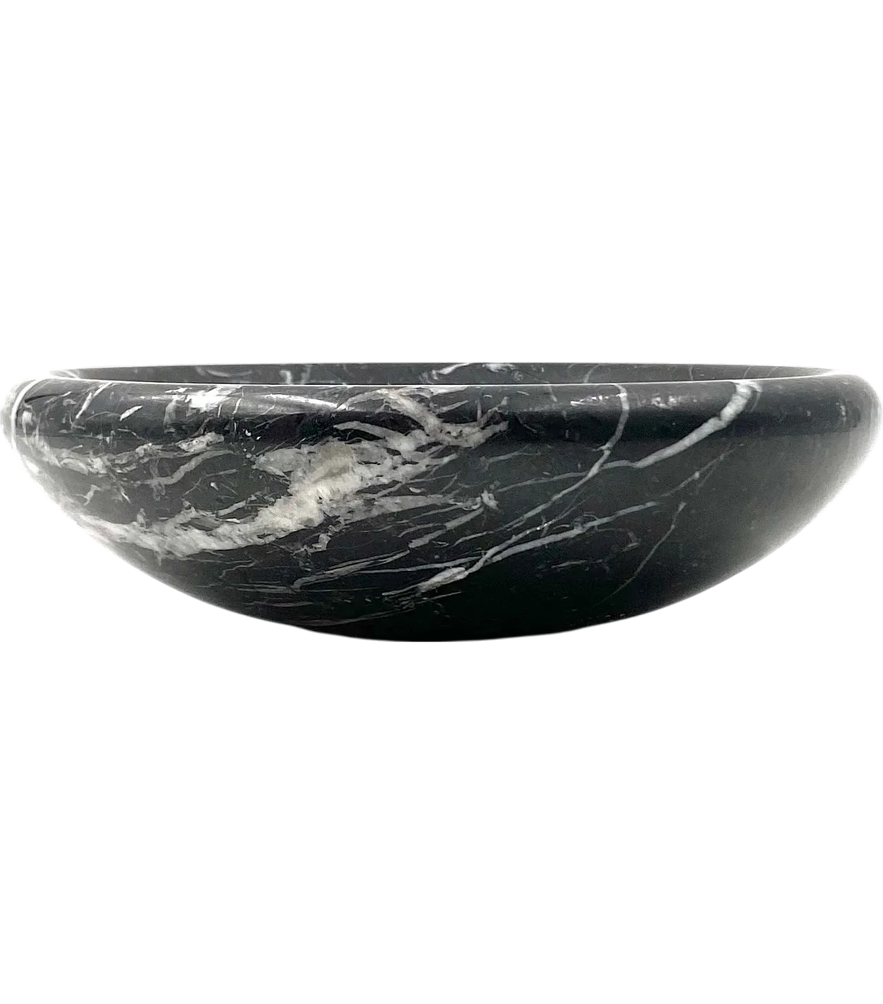 Black marble vide poche, Casigliani Italy, 70s 14