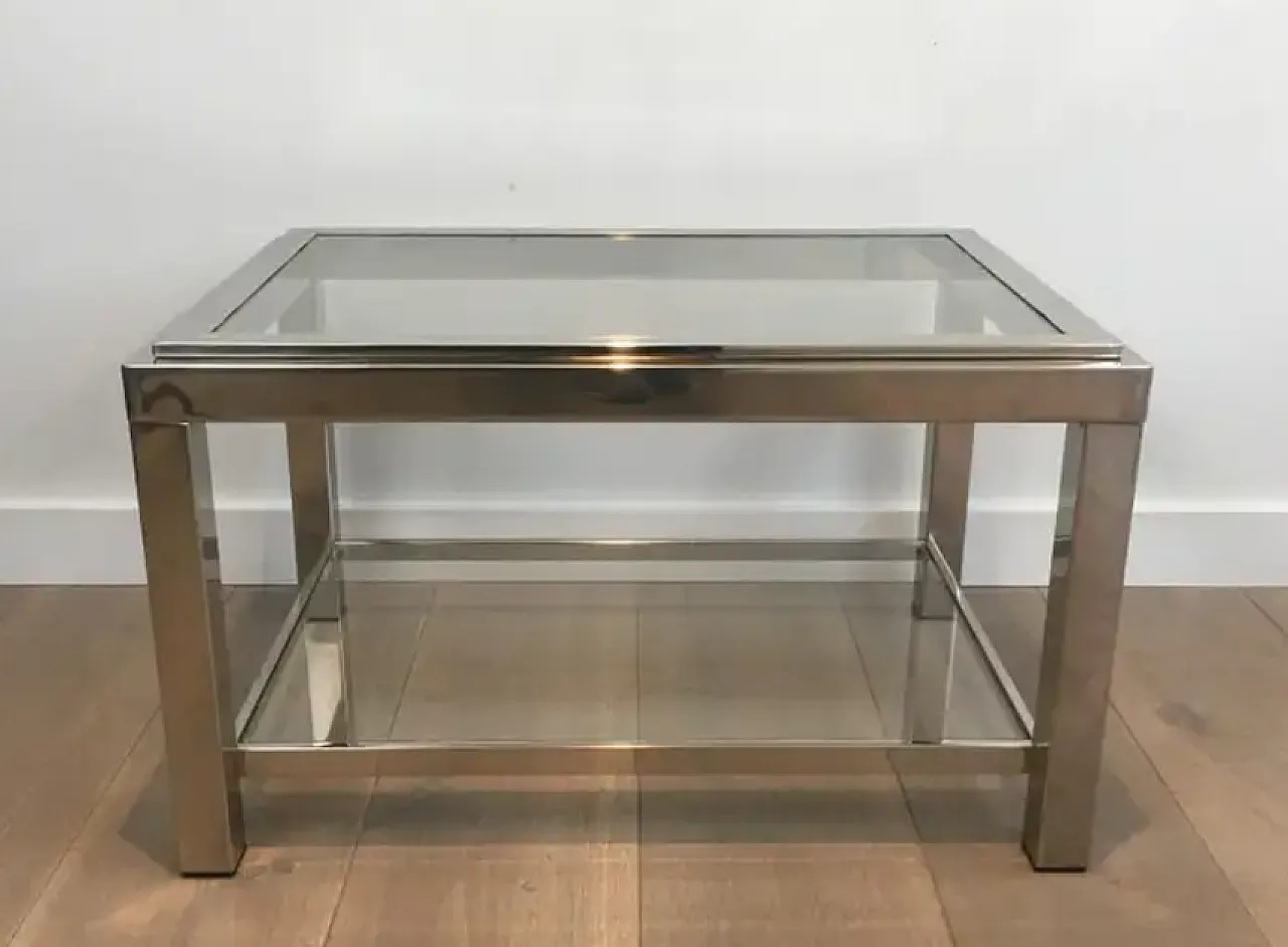Pair of chrome side tables, 1970s 6