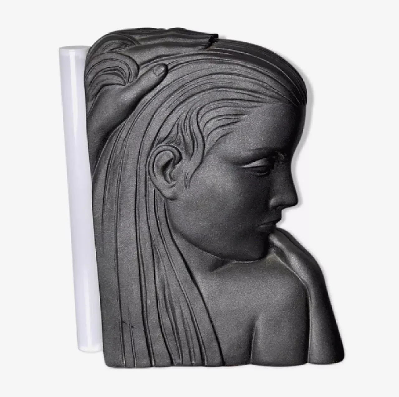 Plaster bust lamp of a woman, 1970s 1