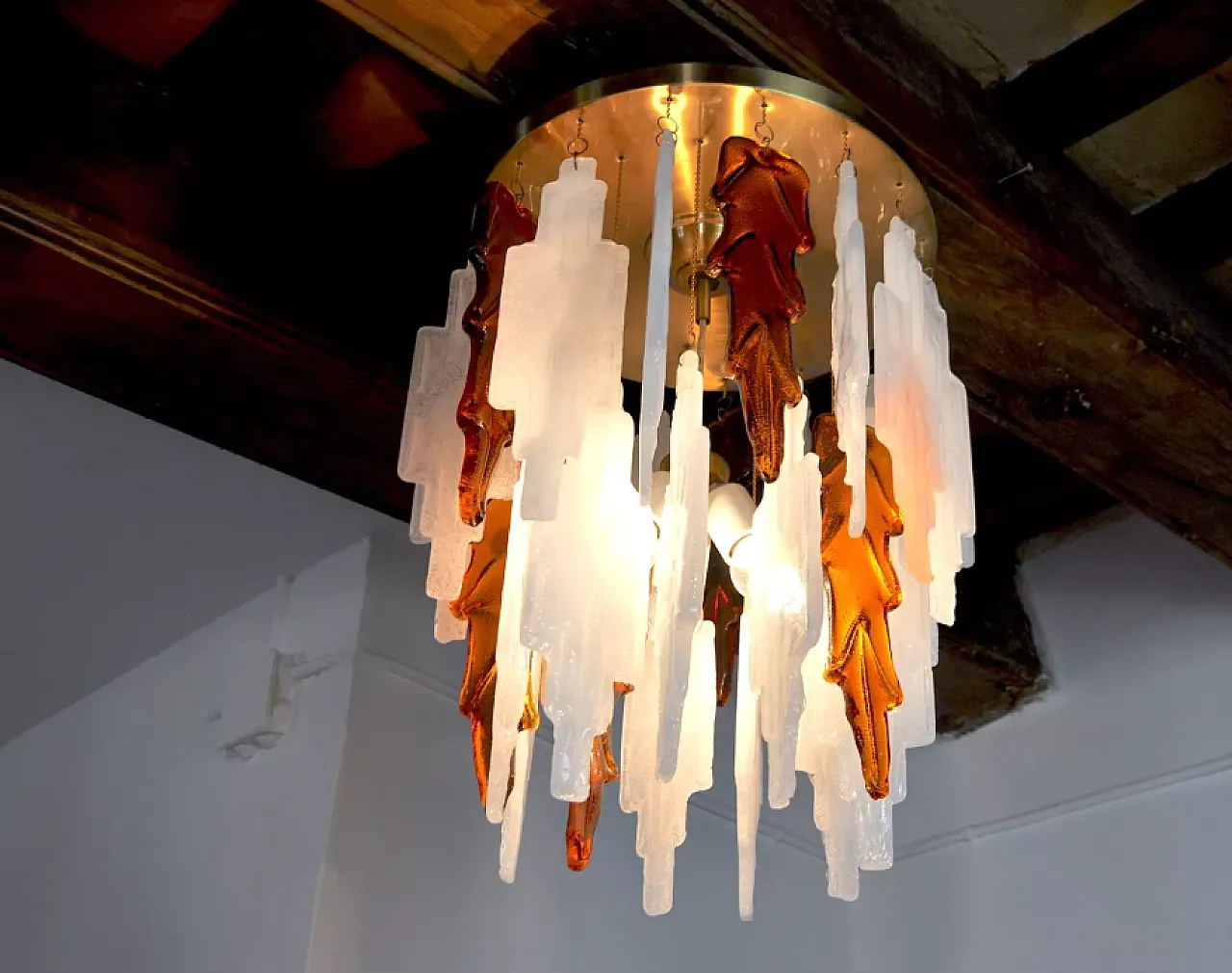 Poliarte chandelier by Albano Poli, 1970s 4