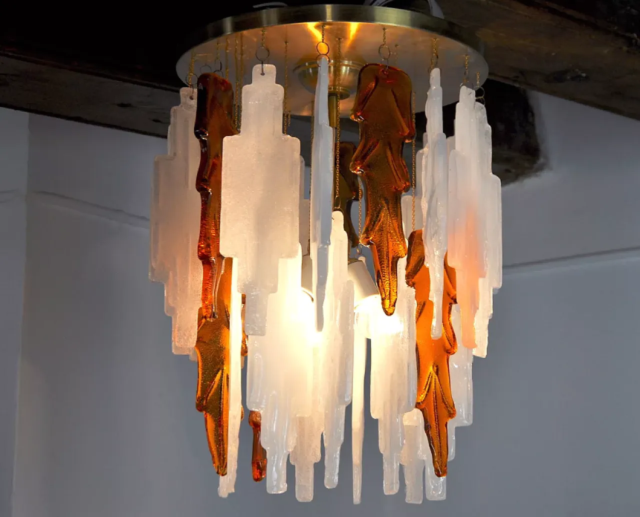 Poliarte chandelier by Albano Poli, 1970s 5