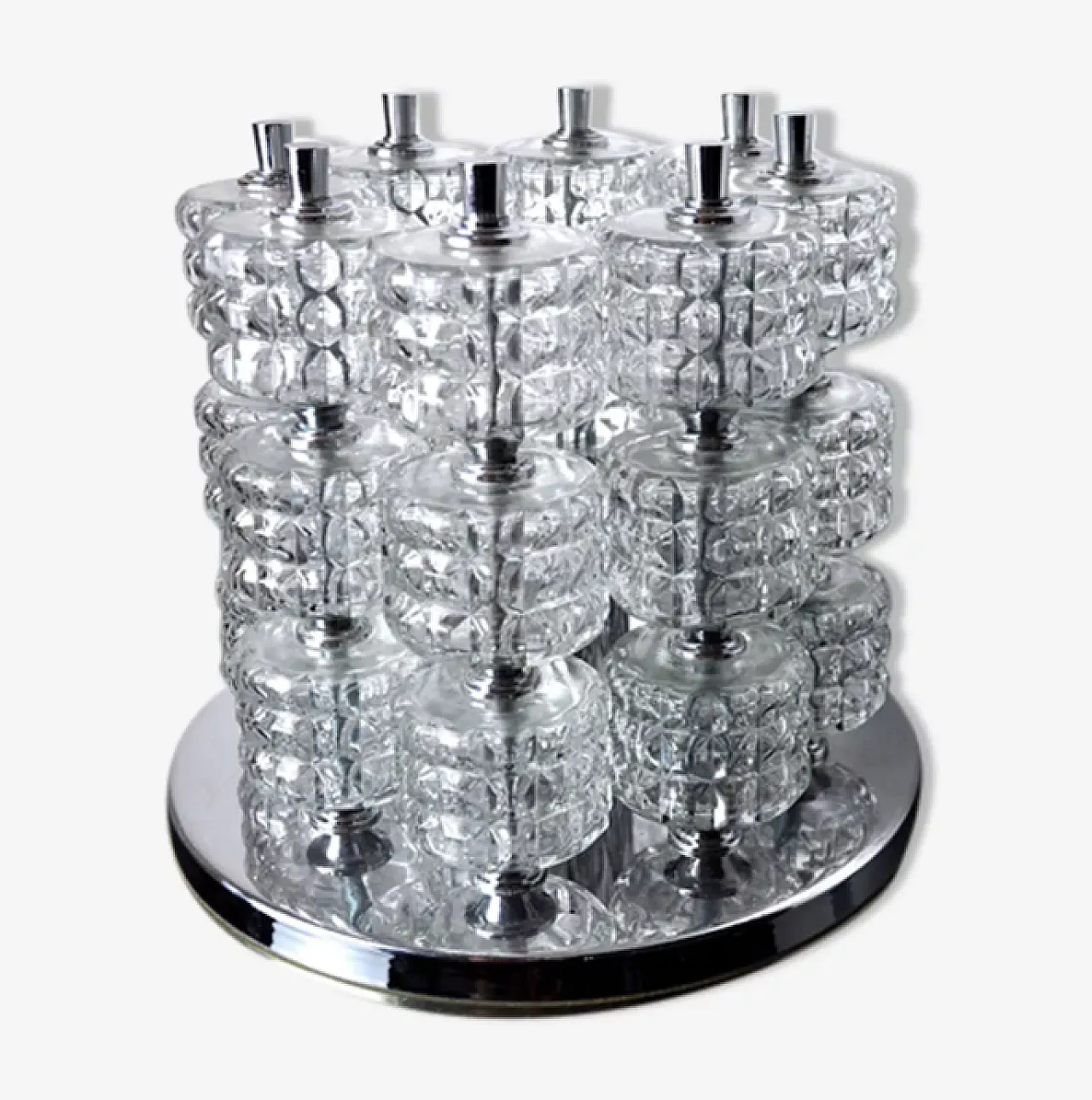 Sciolari spiral lamp, 1970s 1