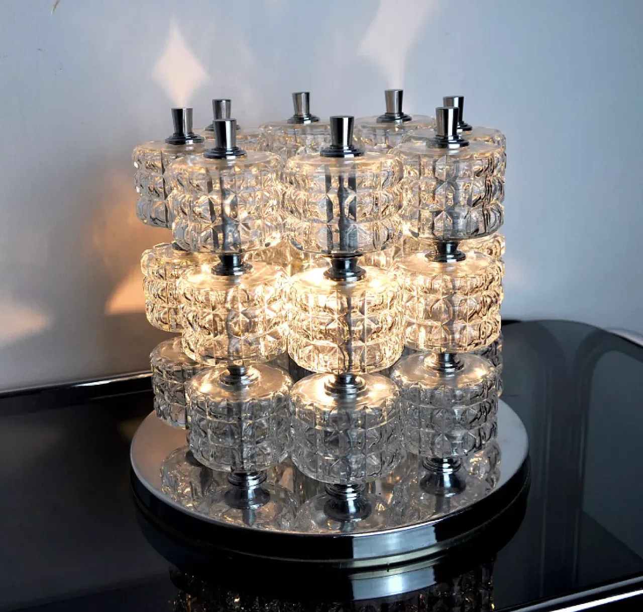 Sciolari spiral lamp, 1970s 6