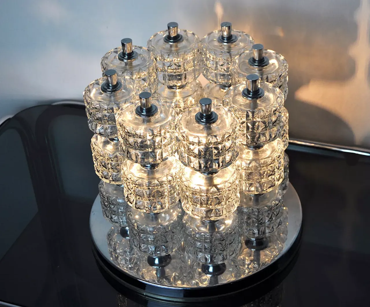 Sciolari spiral lamp, 1970s 7