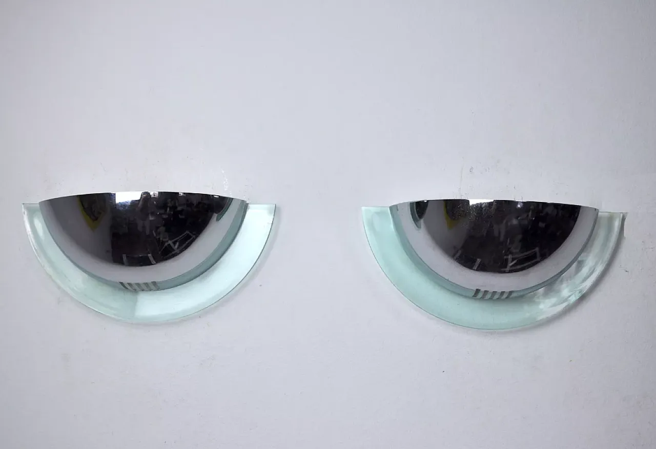 Pair of GS wall lights, 1970s 2