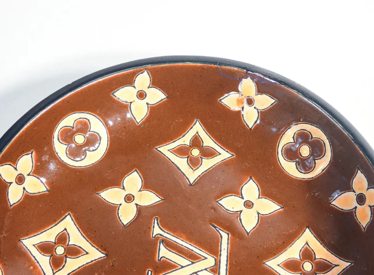 Piattino in ceramica di Louis Vuitton per Longwy, fine '900 6