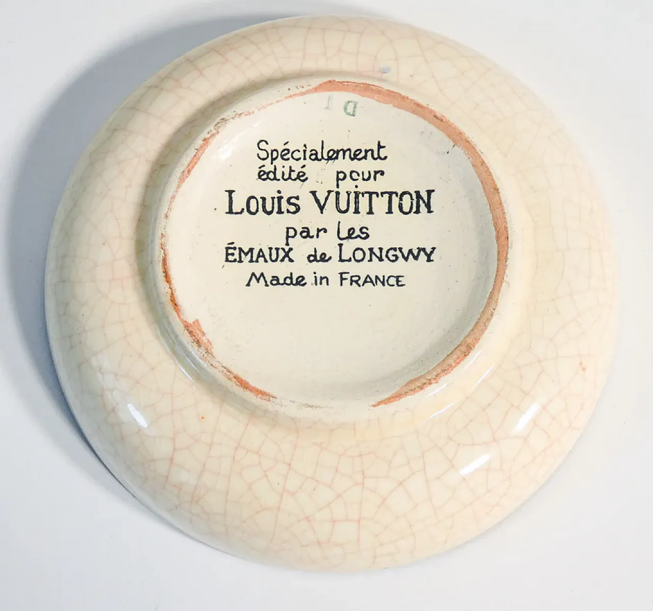 Piattino in ceramica di Louis Vuitton per Longwy, fine '900 7