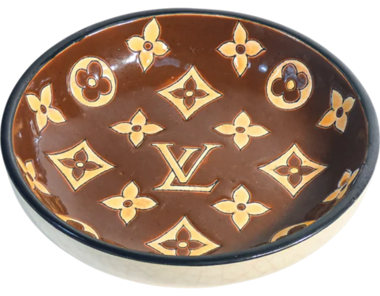 Piattino in ceramica di Louis Vuitton per Longwy, fine '900 9