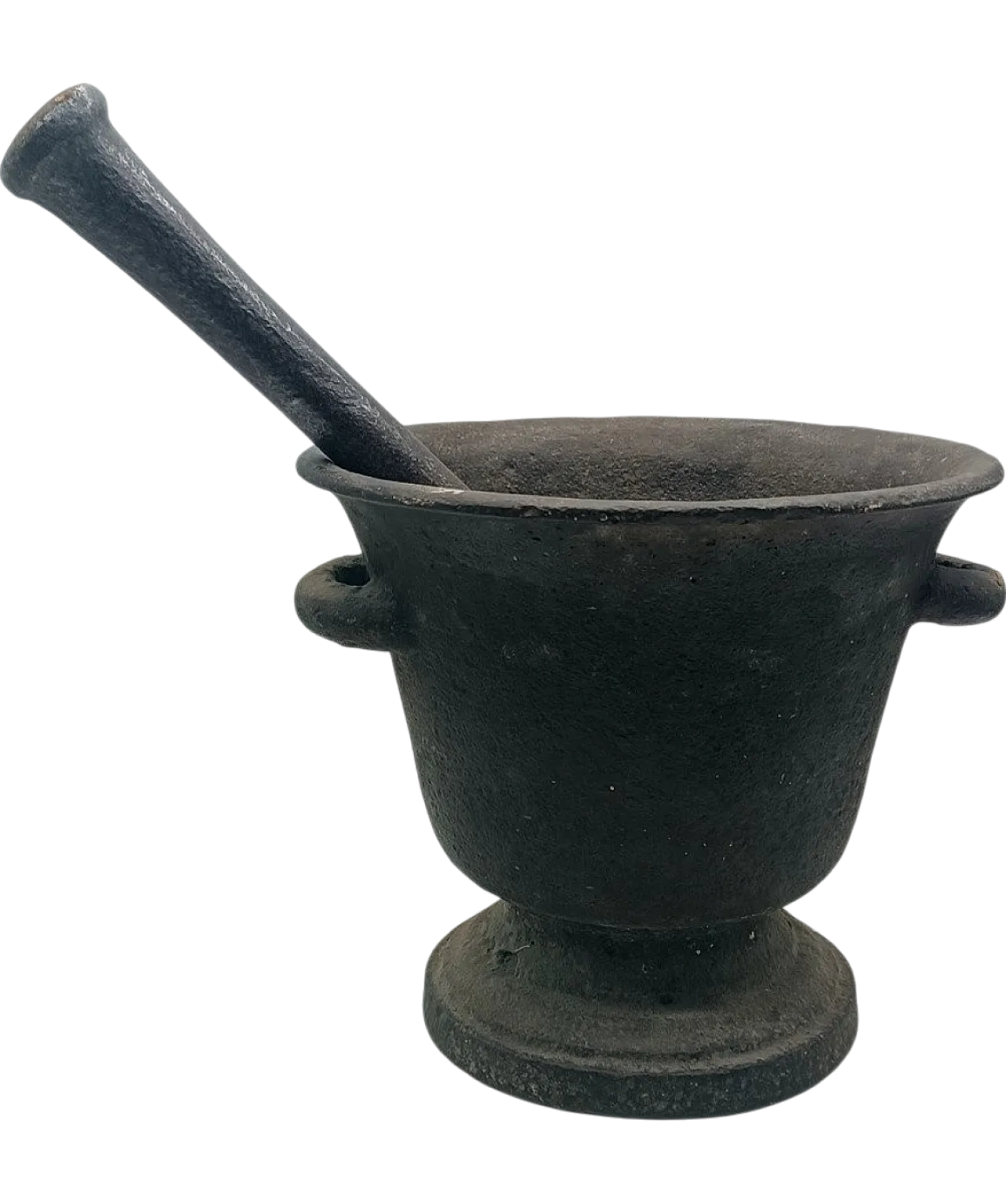 Iron mortar with pestle, 18th century 10