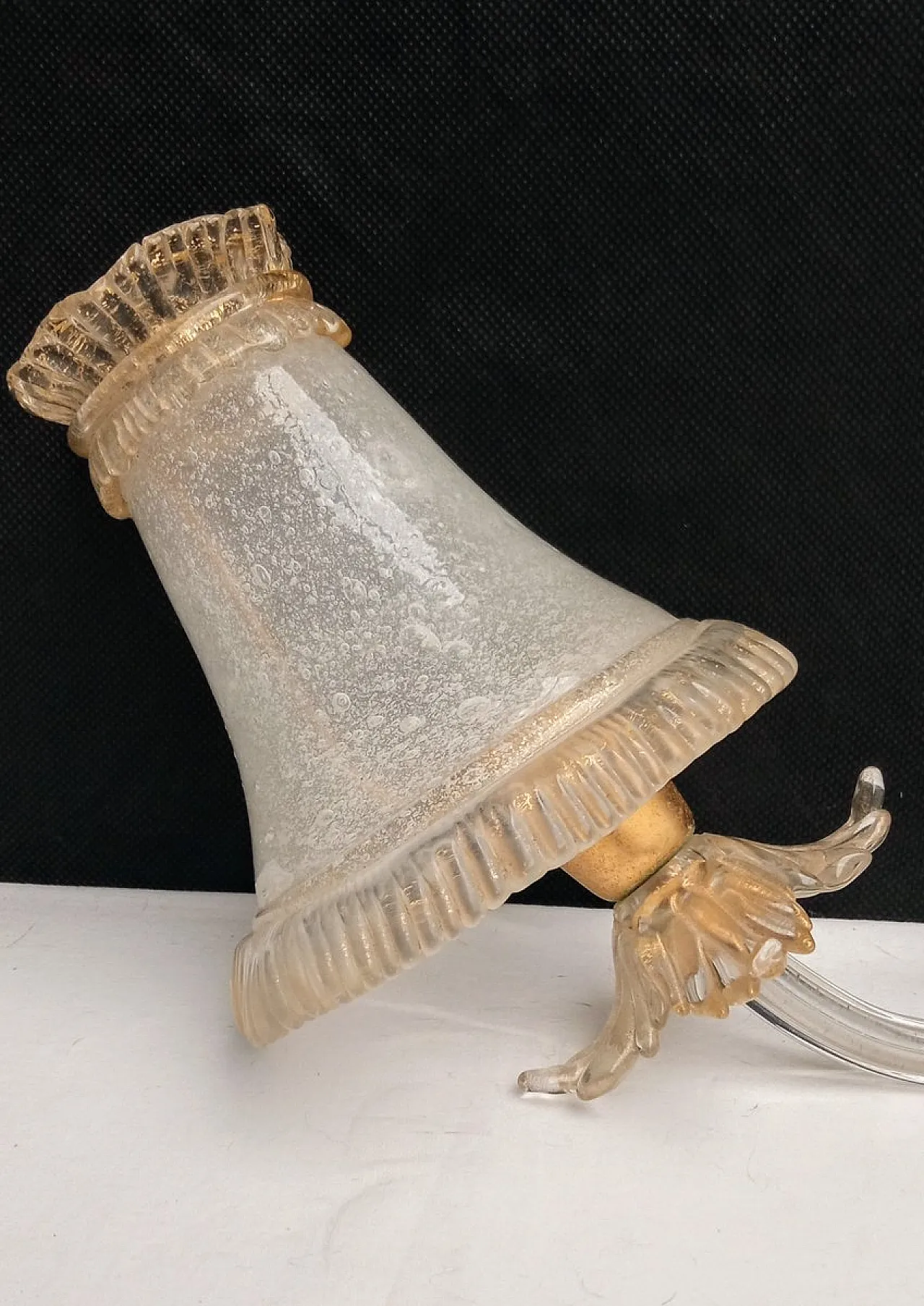 Coppia di applique attribuite ad Archimede Seguso per Seguso, anni '50 4