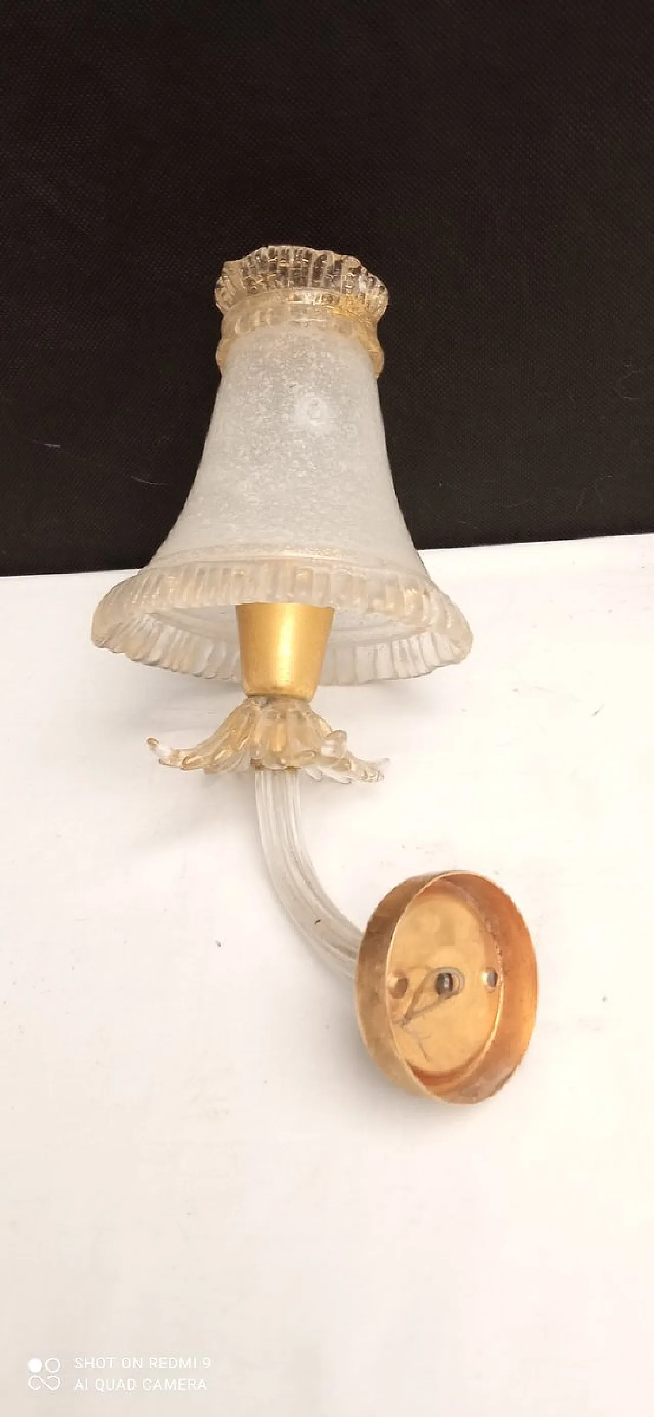 Coppia di applique attribuite ad Archimede Seguso per Seguso, anni '50 6