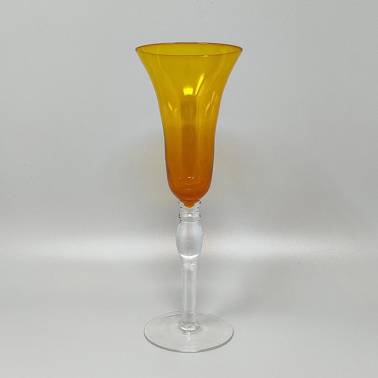 6 colored Murano glasses, 1960s 5