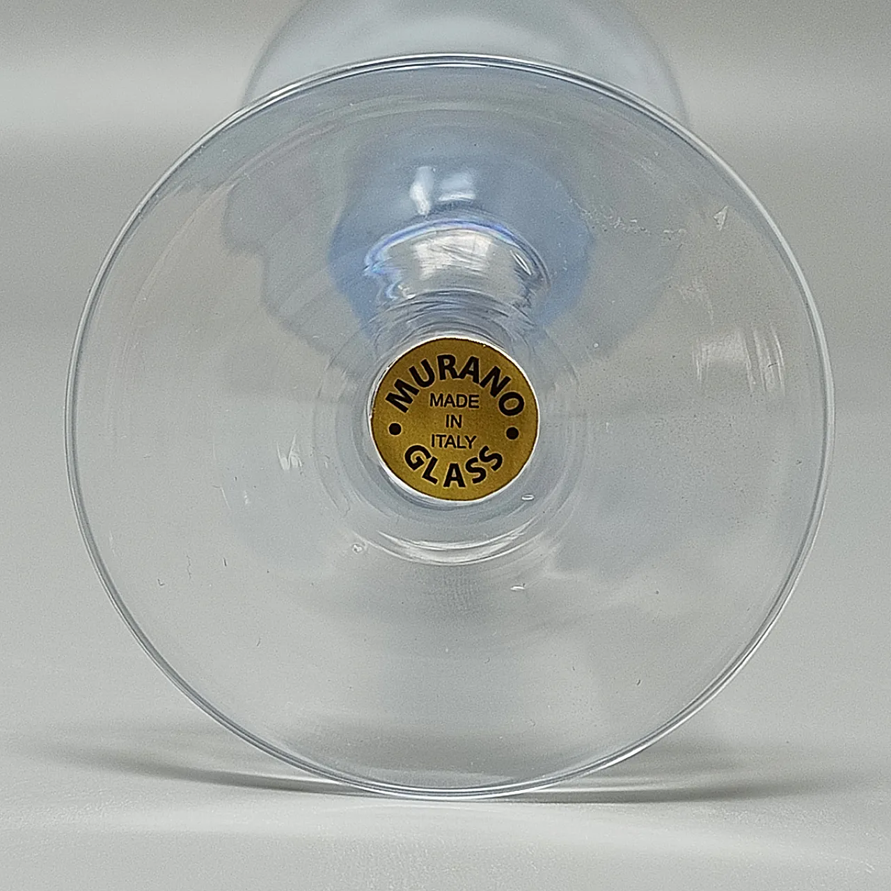 6 colored Murano glasses, 1960s 11