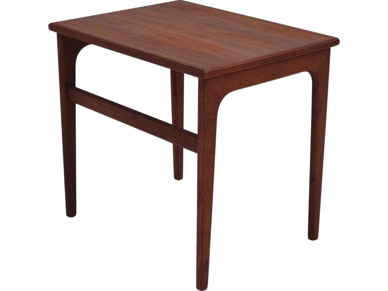 1970s, Danish side table, solid teak wood, original condition. 18