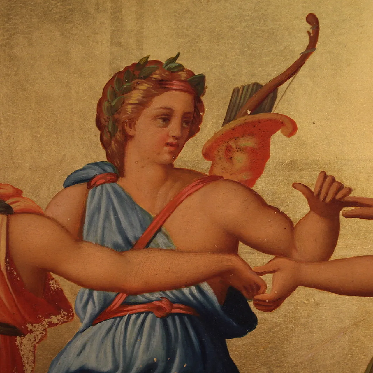 Da Guido Reni, Apollo danza con le Muse, olio su tavola, '800 25