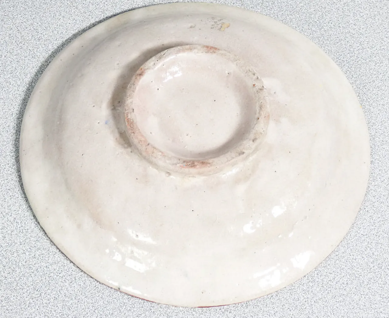 5 Piatti in maiolica dipinta a mano e smaltata, '800 3