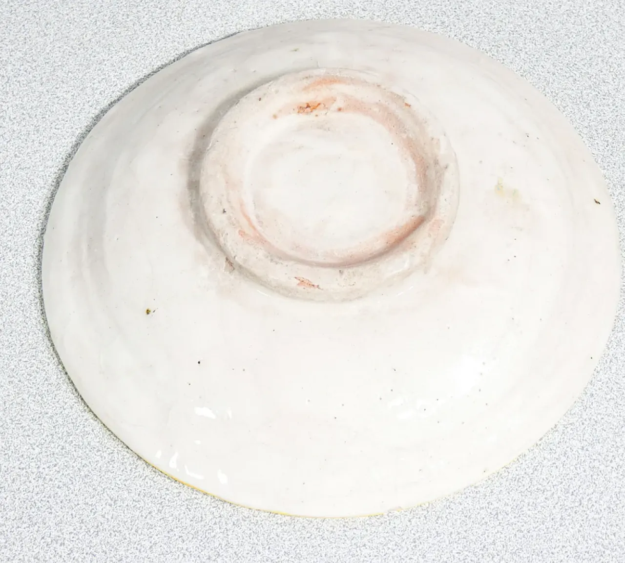 5 Piatti in maiolica dipinta a mano e smaltata, '800 6