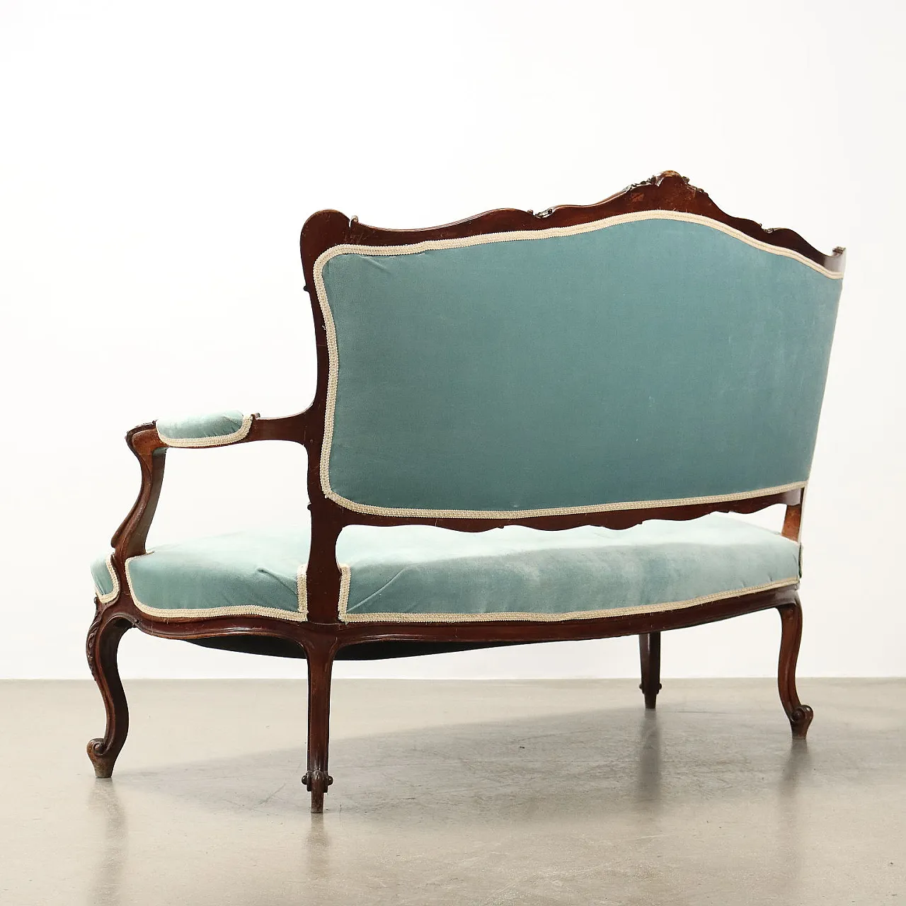 Divano stile Rococò in mogano, inizio '900 7