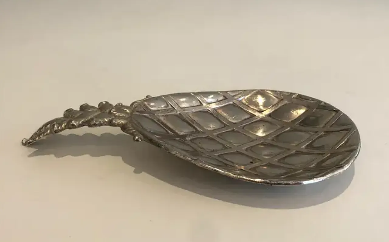 Videopoche ad ananas placcata in argento, anni '70 5