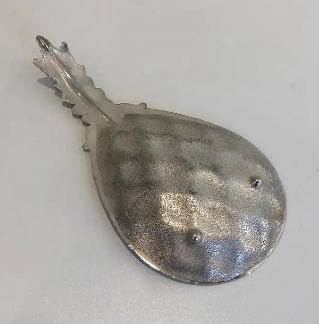 Videopoche ad ananas placcata in argento, anni '70 6