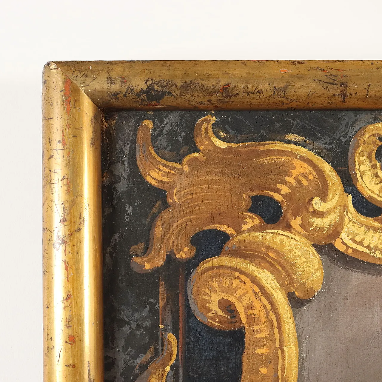 Interno con mamma e figlia, tempera su tela, '800 7