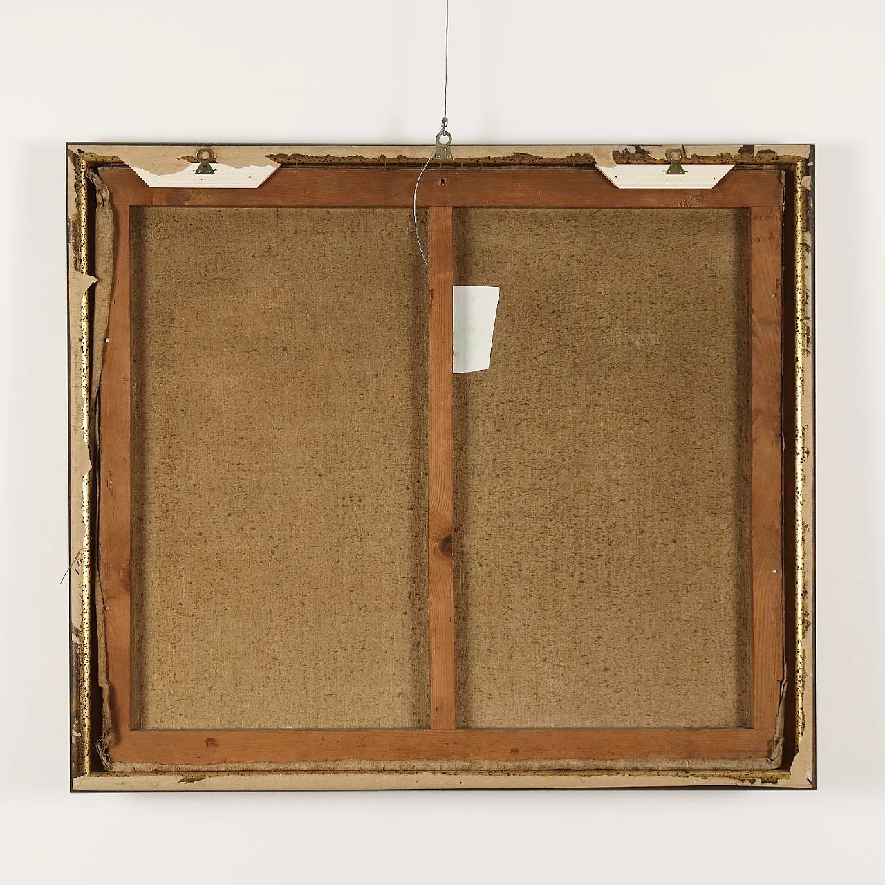 Interno con mamma e figlia, tempera su tela, '800 9