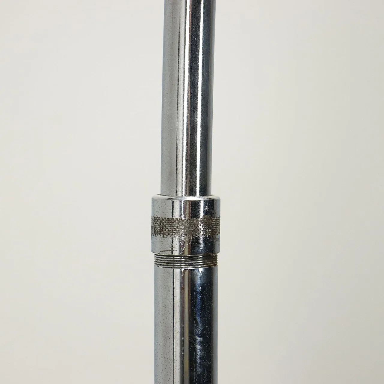 Vintage Floor Lamp Chromed Aluminium Plastic Italy 1970s 7