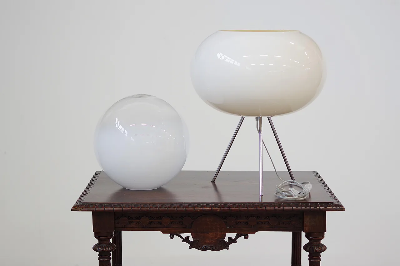 Vintage Rice Paper and Steel Lamp by Saskia Hübner, Italy, 2000s 4