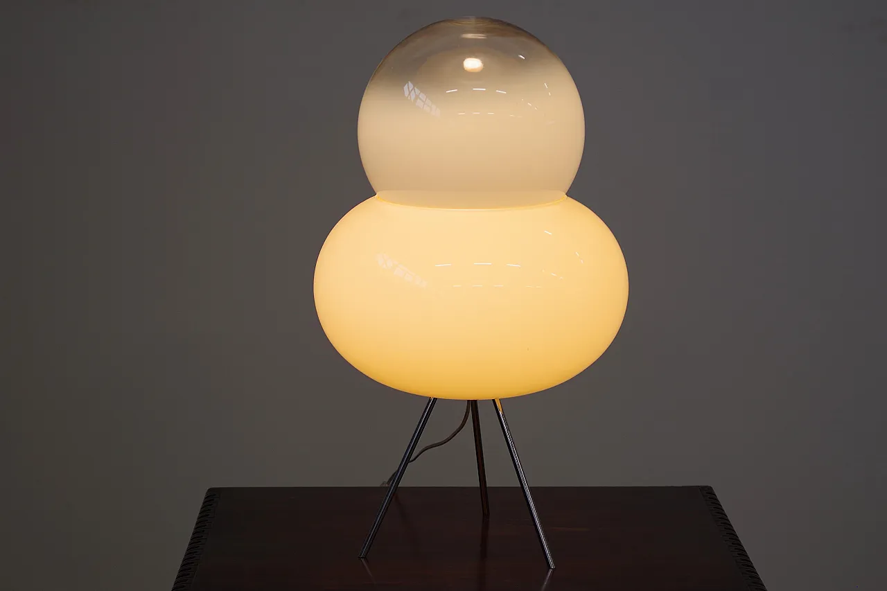 Vintage Rice Paper and Steel Lamp by Saskia Hübner, Italy, 2000s 9